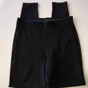 H&M Women’s M Black Leggings w/ Ankle Zippers NWT